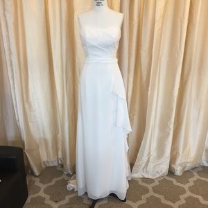 Chiffon ivory Bridal gown